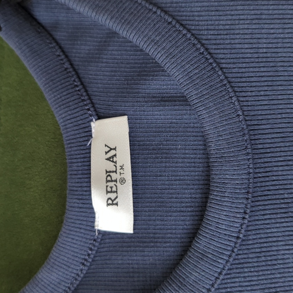Replay Slim Fit Ribbed Top - Picture 5 of 7